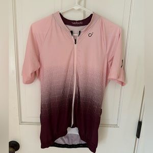 Velocio Womens XXL ultralight cycling jersey halftone pink